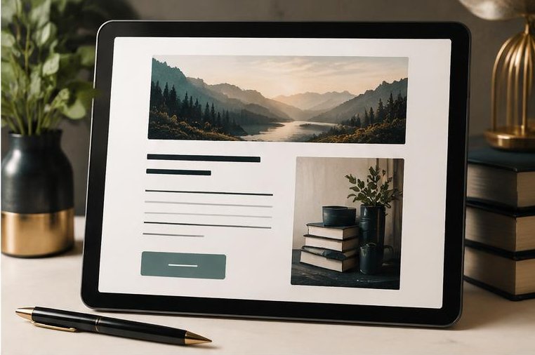 Author Newsletter Setup concept sample, not client work