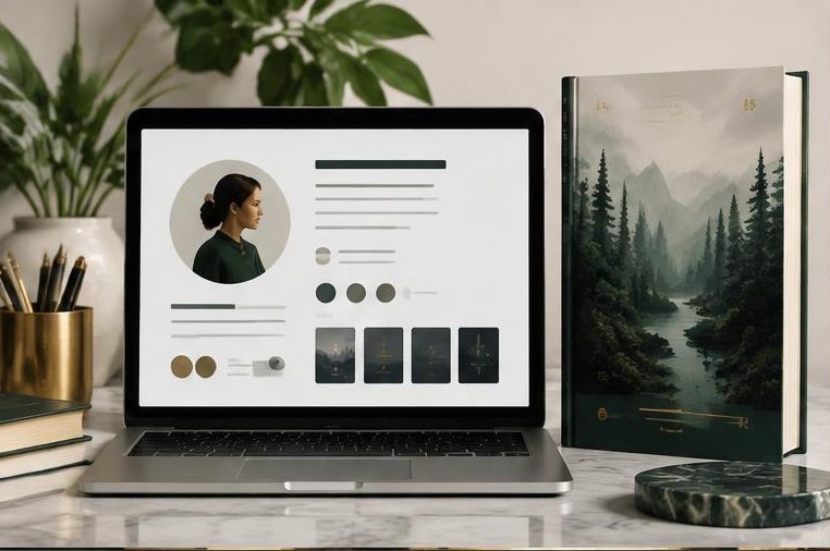 Goodreads Author Profile Setup concept sample, not client work