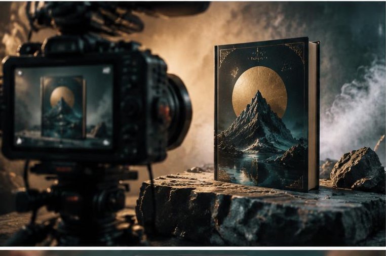 Cinematic Book Trailer Production concept sample, not verified client work